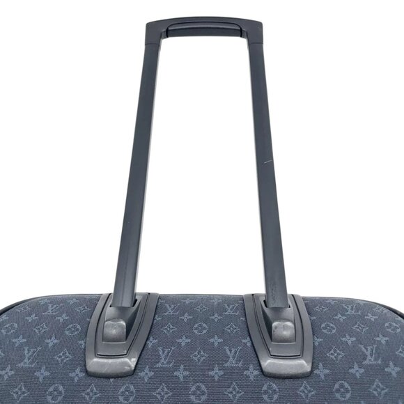 190425AX (S6) Louis Vuitton Carry Case Annette 55 Navy Blue Monogram Mini Lin - Picture 6 of 14